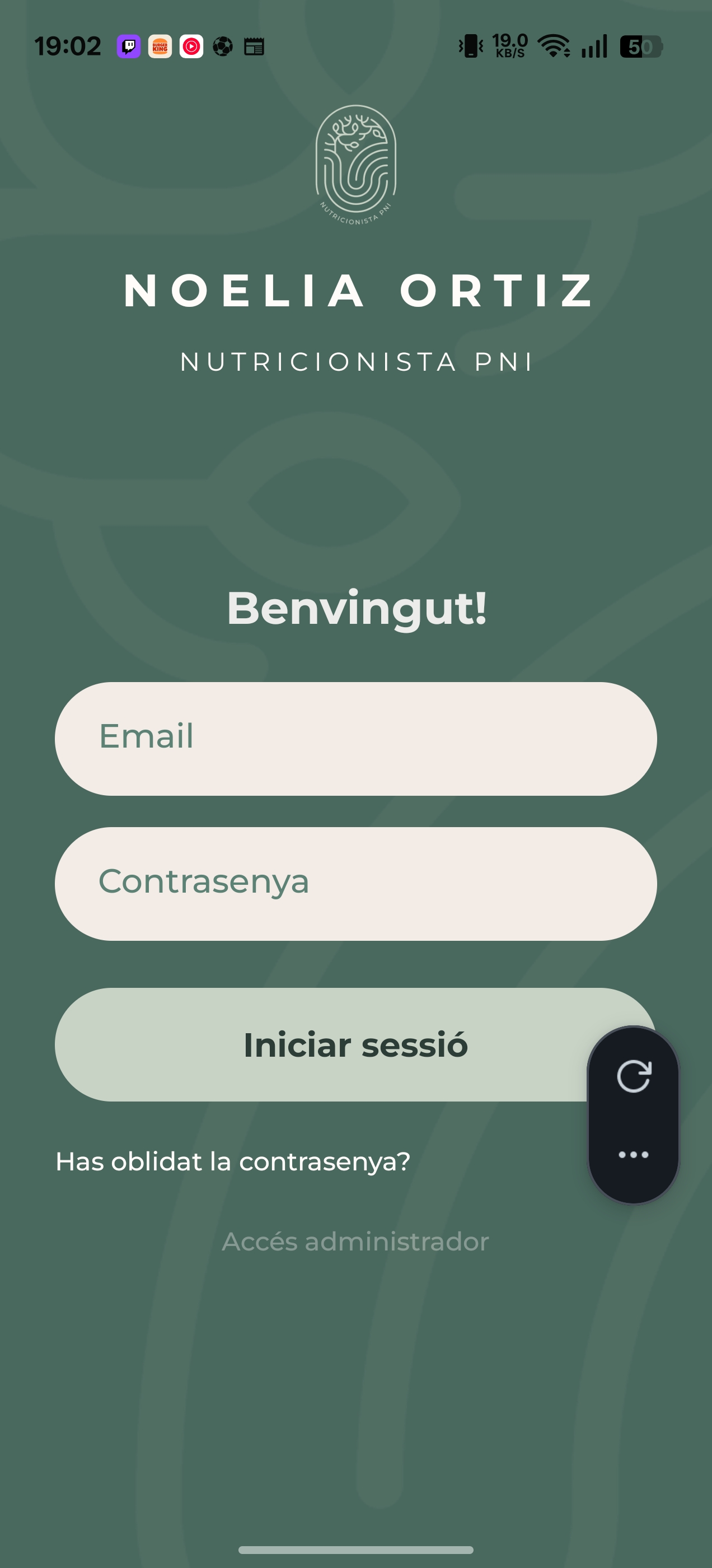 Login paciente